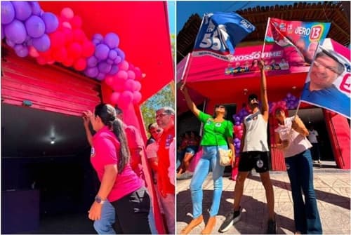 Laryssa Dias inaugura comitê e leva campanha de aliados às ruas de Ipiaú