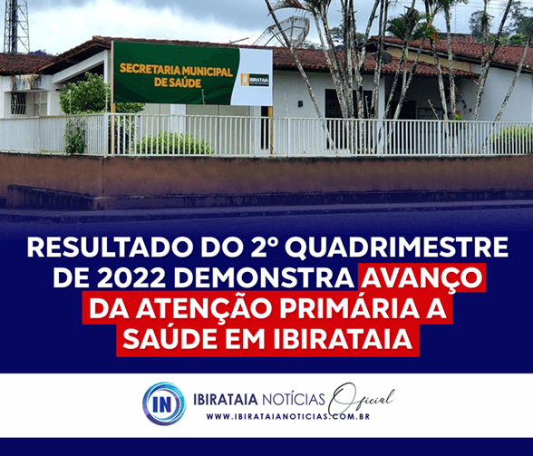 Resultado do 2° Quadrimestre 2022 demostra avanço da Atenção Primária à Saúde em Ibirataia